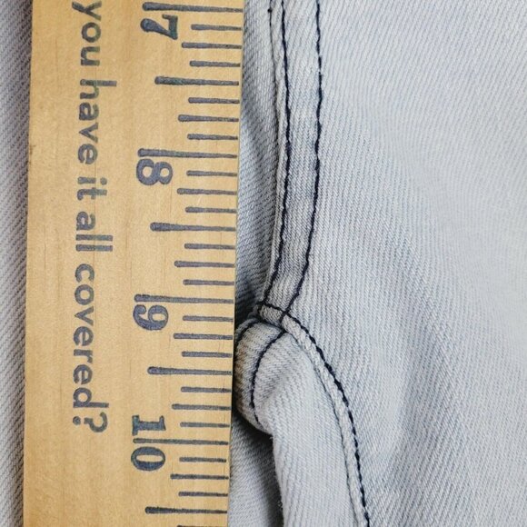 DKNY Sz 27 Women's Ankle Jeans Intentional Distressing Light Wash Mid Rise VGC - Picture 9 of 12